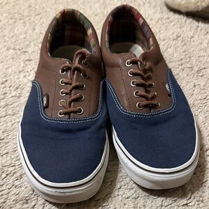 Vans Men's Brown and Navy Sneakers
